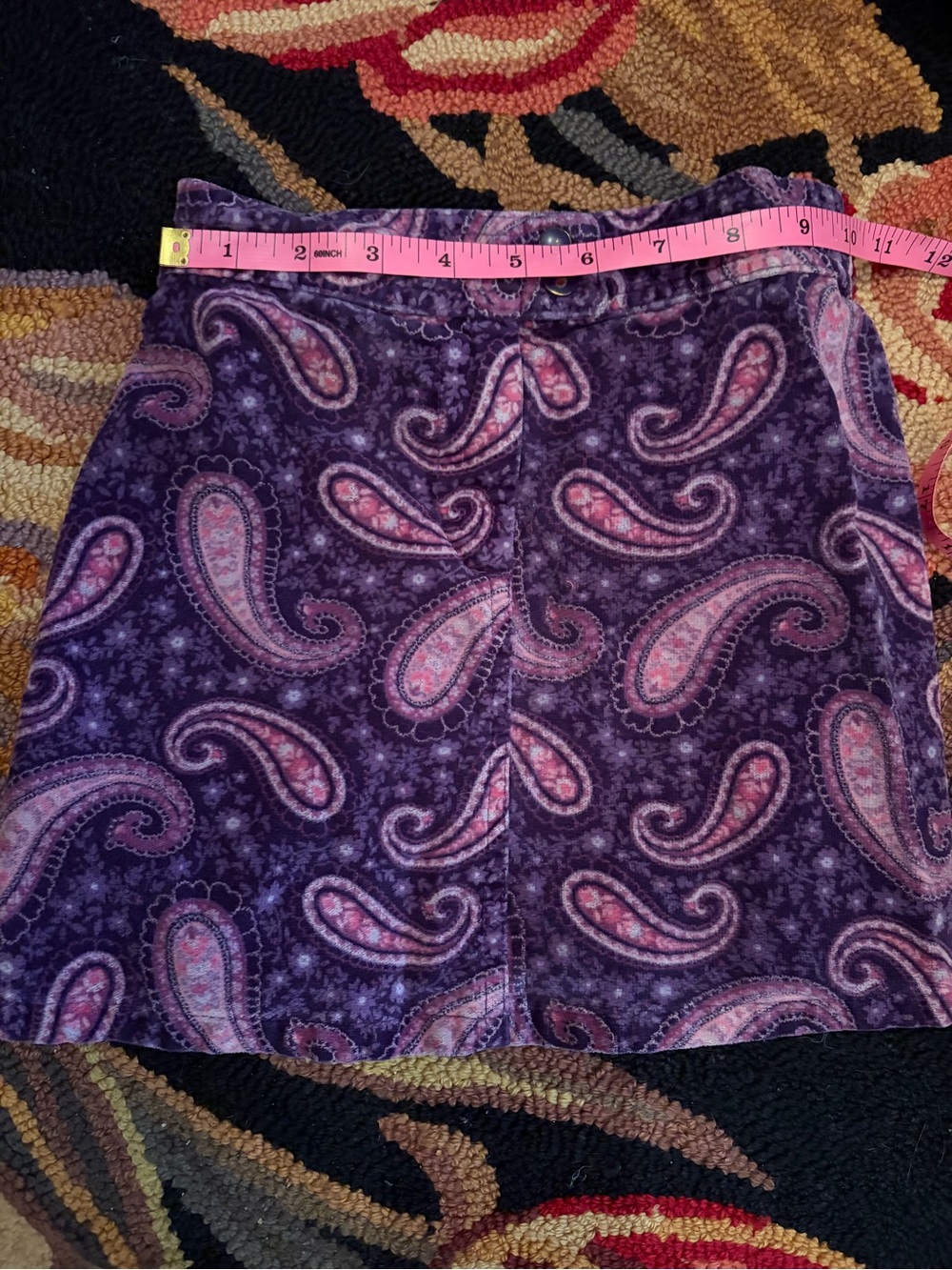 Gymboree Purple Paisley Mini Skirt with Pink Accents
